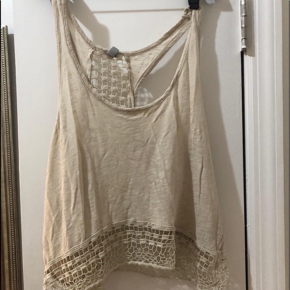 Open back tank top